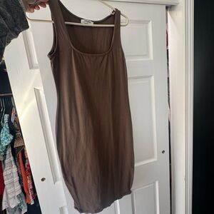 Zenana Brown Tank Midi Dress – Size Large – Everyday Essential